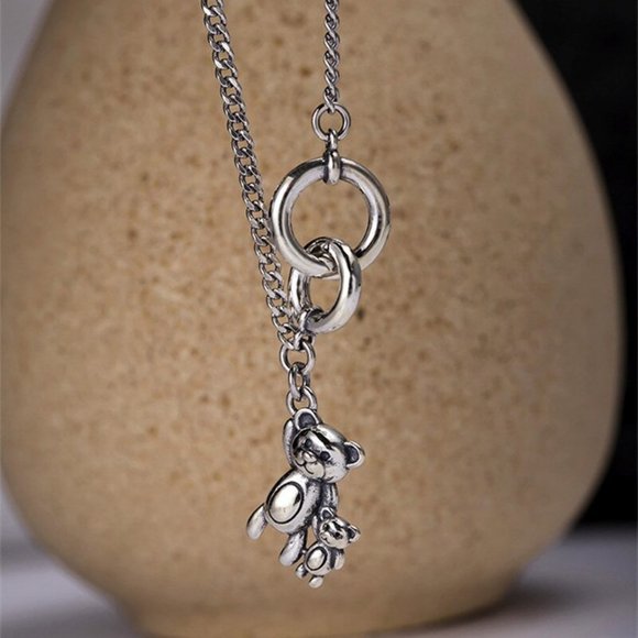 NEW 925 Sterling Silver Vintage Circle Necklace - Picture 11 of 12